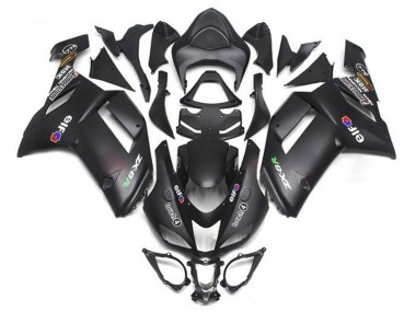Carenados Moto Kawasaki ZX6R 2007-2008 - Negro Mate Elf