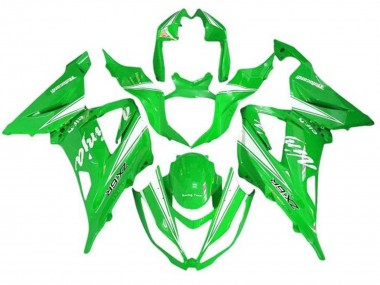 Carenados Moto Kawasaki ZX6R 2013-2018 - Verde Blanco