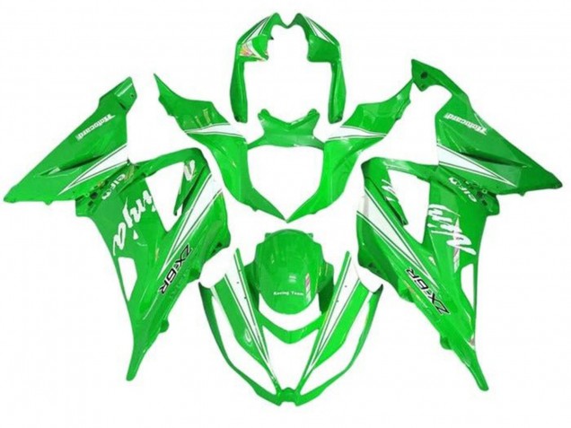 Carenados Moto Kawasaki ZX6R 2013-2018 - Verde Blanco