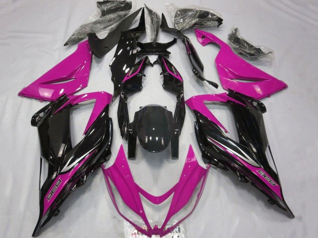 Carenados Moto Kawasaki ZX6R 2013-2018 - Rosa Negro Brillante