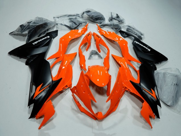 Carenados Moto Kawasaki ZX6R 2019-2022 - Naranja Negro Mate