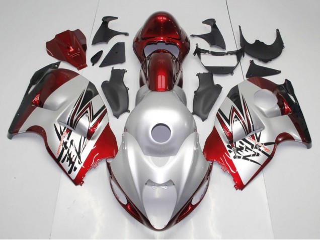 Carenados Moto Suzuki GSXR1000 1996-2007 - Plata Rojo Caramelo Negro
