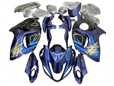 Carenados Moto Suzuki GSXR 1300 Hayabusa 2008-2020 - Azul Negro Azul Claro Oro