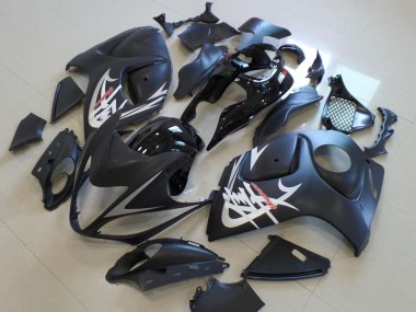 Carenados Moto Suzuki GSXR 1300 Hayabusa 2008-2020 - Negro Mate Negro Brillante Plata