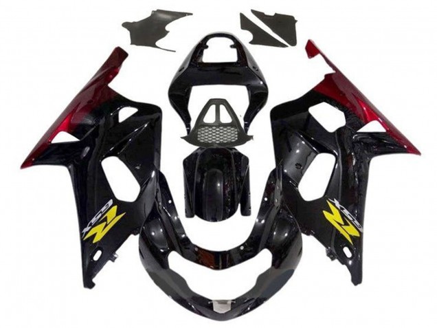 Carenados Moto Suzuki GSXR1000 2000-2002 - Negro Brillante Rojo Amarillo