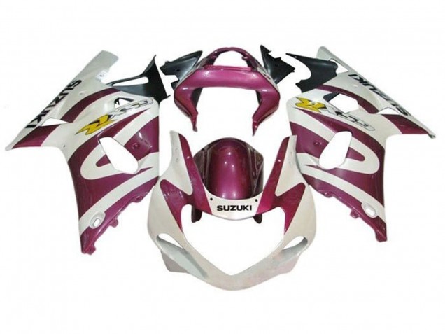 Carenados Moto Suzuki GSXR1000 2000-2002 - Blanco Púrpura Amarillo
