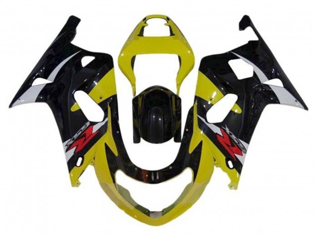 Carenados Moto Suzuki GSXR1000 2000-2002 - Amarillo Plata Negro Brillante Rojo