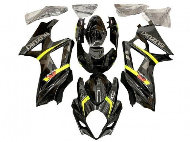 Carenados Moto Suzuki GSXR 1000 2005-2006 - Negro Amarillo Gris