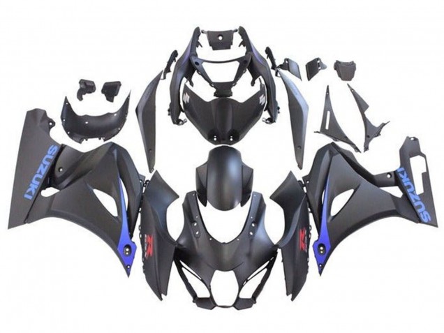 Carenados Moto Suzuki GSXR1000 2017-2025 - Negro Mate Azul