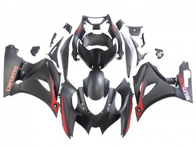 Carenados Moto Suzuki GSXR1000 2017-2025 - Negro Mate Rojo Mate