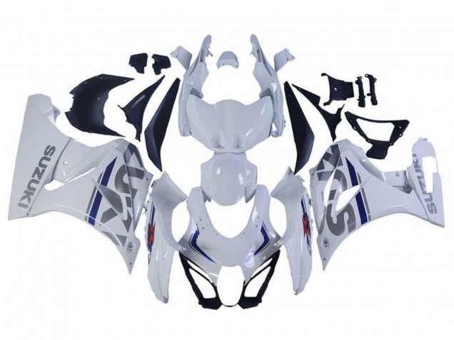 Carenados Moto Suzuki GSXR1000 2017-2025 - Blanco Plata Azul