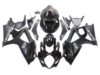 Carenados Moto Suzuki GSXR 1000 2007-2008 - Negro Brillante Negro Mate Gris