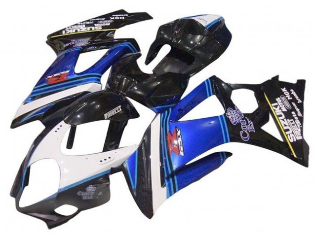 Carenados Moto Suzuki GSXR 1000 2007-2008 - Blanco Azul Negro Corona