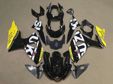 Carenados Moto Suzuki GSXR 1000 2009-2016 - Negro Blanco Amarillo