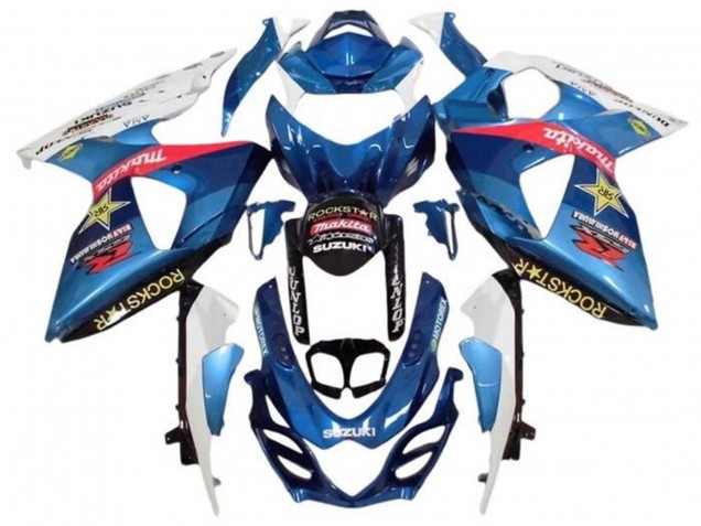 Carenados Moto Suzuki GSXR 1000 2009-2016 - Blanco Azul Claro Rojo Amarillo Rockstar