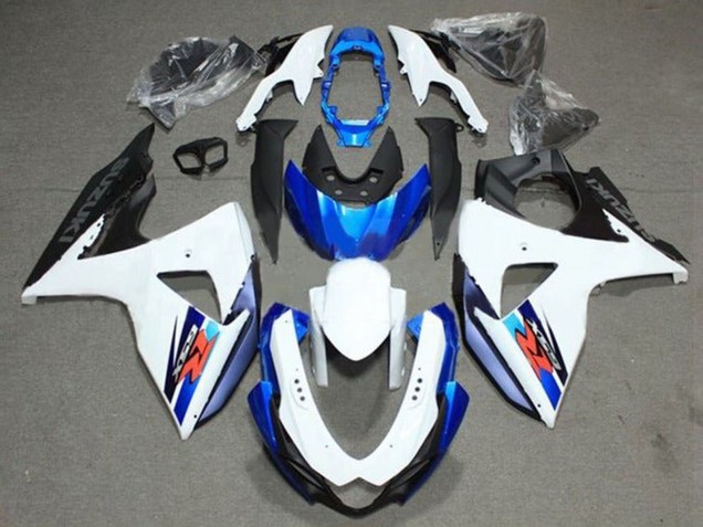 Carenado Moto Suzuki GSXR 1000 2009-2016 - Blanco Azul Negro