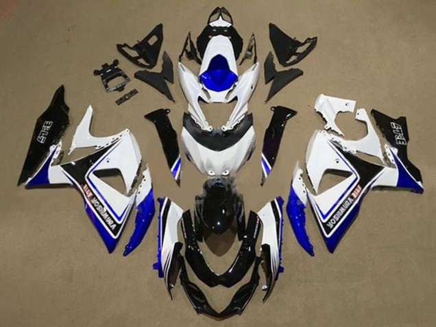 Carenados Moto Suzuki GSXR 1000 2009-2016 - Blanco Azul Negro Yoshimura