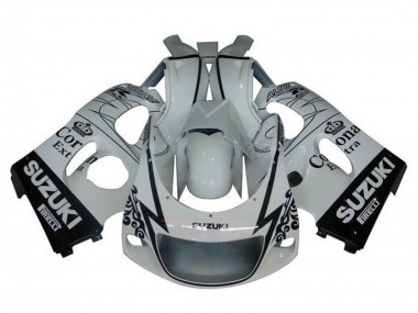 Carenados Moto Suzuki GSXR 600 / GSXR 750 1996-2000 - Blanco Negro Tribal Corona