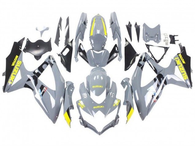 Carenados Moto Suzuki GSXR 600 / GSXR 750 2008-2010 - Nardo Gris Amarillo Negro