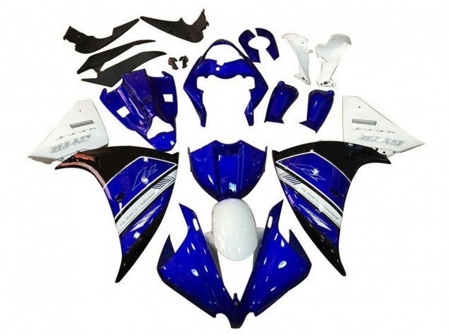 Carenados Moto Yamaha YZF 1000 R1 2009-2011 - Blanco Azul Negro GYTR
