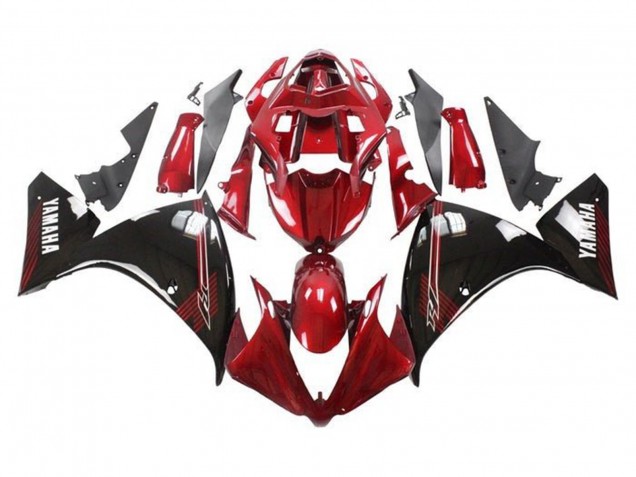 Carenados Moto Yamaha YZF 1000 R1 2009-2011 - Rojo Negro Brillante