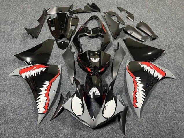 Carenados Moto Yamaha YZF 1000 R1 2009-2011 - Gris Negro Rojo Blanco Tiburón