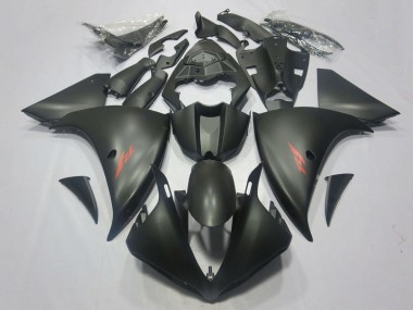 Carenados Moto Yamaha YZF 1000 R1 2009-2011 - Negro Mate Rojo Calcomanía