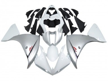 Carenados Moto Yamaha YZF 1000 R1 2009-2011 - Blanco Plata Negro