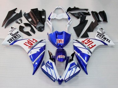 Carenados Moto Yamaha YZF 1000 R1 2009-2011 - Blanco Azul Rojo Fiat