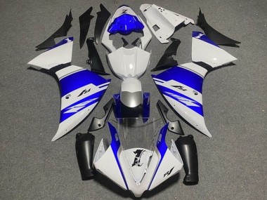 Carenados Moto Yamaha YZF 1000 R1 2009-2011 - Blanco Azul Plata Negro Raya