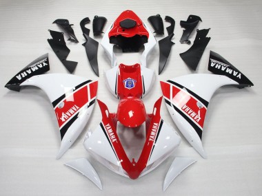 Carenados Moto Yamaha YZF 1000 R1 2009-2011 - Blanco Rojo Negro