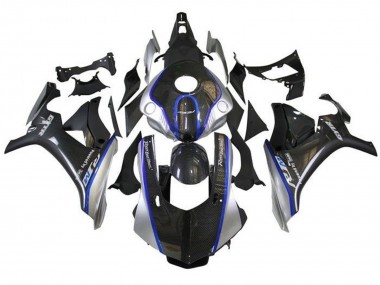 Carenados Moto Yamaha YZF 1000 R1 2015-2019 - Falso FibraCarbono Plata Azul R1M