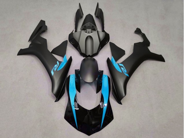 Carenados Moto Yamaha YZF 1000 R1 2015-2019 - Negro Mate Negro Brillante Azul Claro