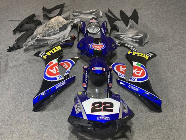 Carenados Moto Yamaha YZF 1000 R1 2020-2025 - Azul Blanco Negro Rojo Pata