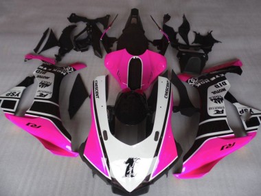 Carenados Moto Yamaha YZF 1000 R1 2020-2025 - Rosa Blanco Negro Brillante