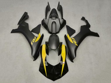 Carenados Moto Yamaha YZF 1000 R1 2020-2025 - Negro Brillante Negro Mate Amarillo