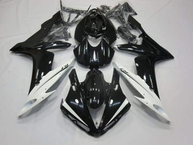 Carenados Moto Yamaha YZF 1000 R1 2004-2006 - Negro Brillante Blanco