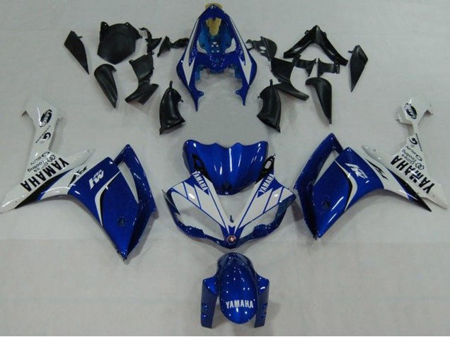 Carenados Moto Yamaha YZF 1000 R1 2007-2008 - Azul Blanco Negro M1