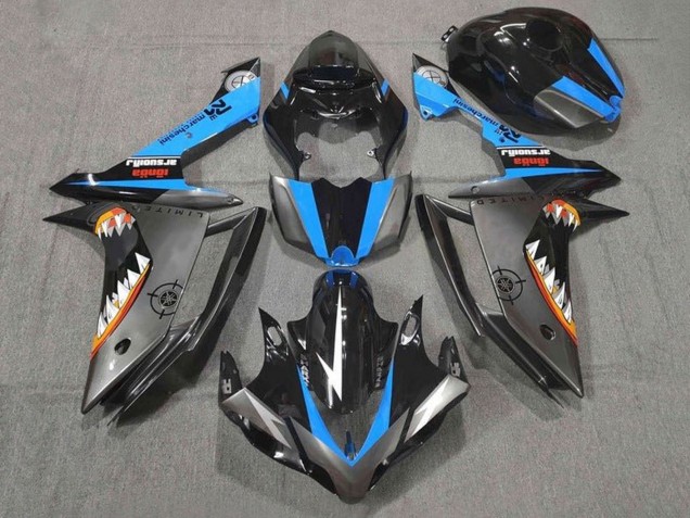 Carenados Moto Yamaha YZF 1000 R1 2007-2008 - Negro Brillante Azul Plata Naranja Blanco Tiburón