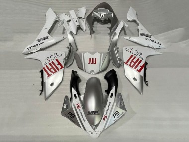Carenados Moto Yamaha YZF 1000 R1 2007-2008 - Plata Blanco Rojo Fiat
