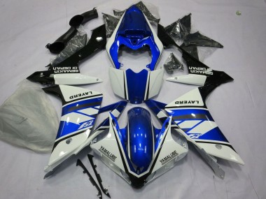 Carenados Moto Yamaha YZF 1000 R1 2007-2008 - Blanco Azul Negro Layerd