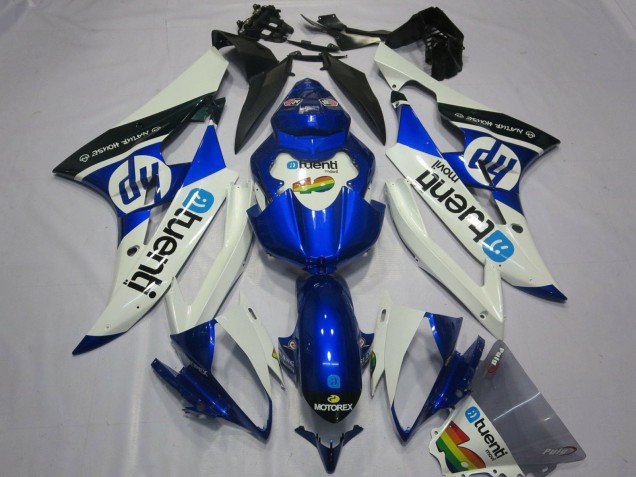 Carenados Moto Yamaha YZF R6 2006-2007 - Blanco Azul Negro