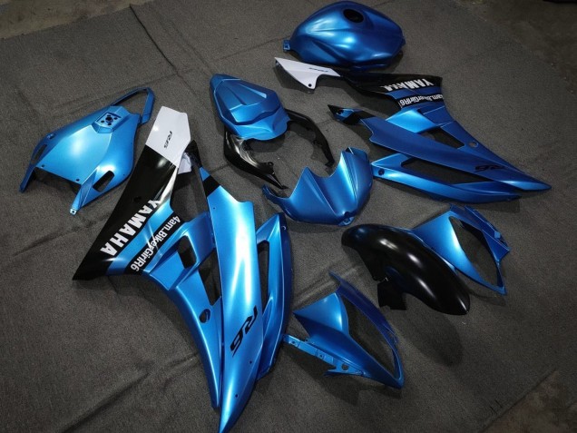 Carenados Moto Yamaha YZF R6 2006-2007 - Azul Negro Brillante Blanco