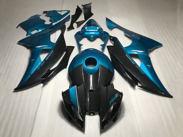 Carenados Moto Yamaha YZF R6 2008-2016 - Azul FibraCarbono Estilo