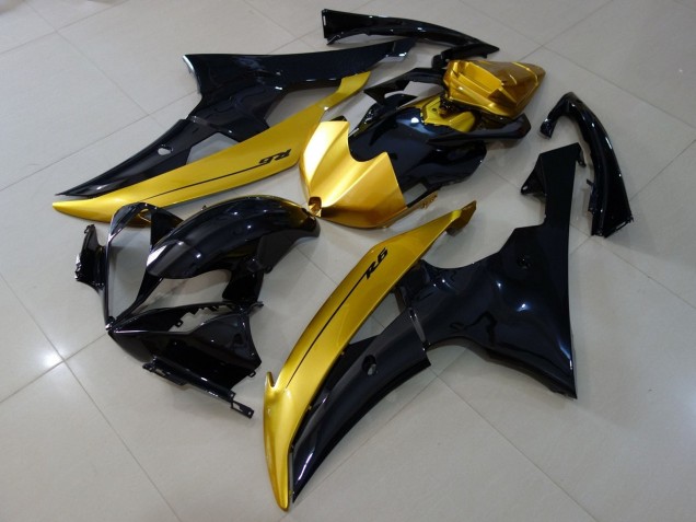 Carenados Moto Yamaha YZF R6 2008-2016 - Oro Negro Brillante