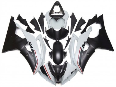 Carenado Moto Yamaha YZF R6 2008-2016 - Blanco Negro Mate Rojo