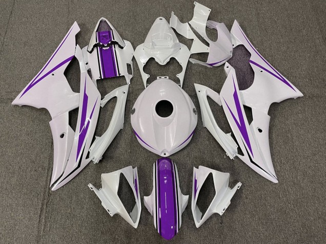 Carenados Moto Yamaha YZF R6 2008-2016 - Blanco Púrpura