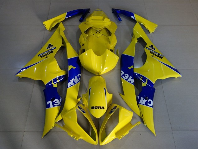 Carenados Moto Yamaha YZF R6 2008-2016 - Amarillo Azul Camello Motul Michelin