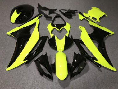 Carenados Moto Yamaha YZF R6 2008-2016 - Amarillo Negro Brillante