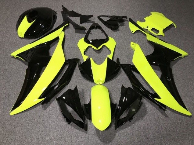 Carenados Moto Yamaha YZF R6 2008-2016 - Amarillo Negro Brillante